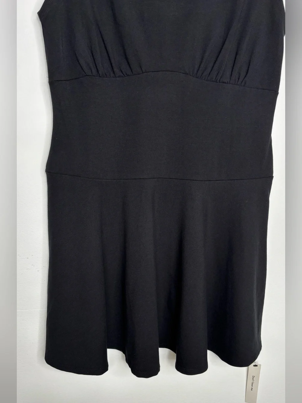 Reformation Mayve Knit Mini Dress Black Large NWT